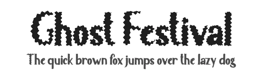 Ghost Festival by Yoga Letter 2022 (Isroni Yoga Prasetya) — Display Font