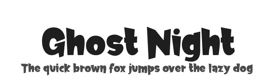Ghost Night by Jimtype Studio Designer — Display Font