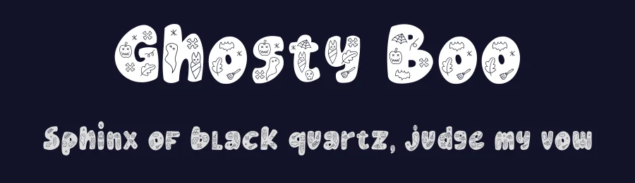 Ghosty Boo by Drizy Studio — Display Font — thumbnail 2