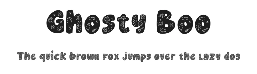 Ghosty Boo by Drizy Studio — Display Font