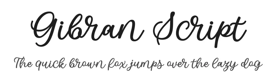 Gibran Script by Keithzo; Situjuh Nazara — Script Handwritten Font