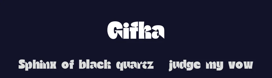 Gifka — Display Font — thumbnail 2