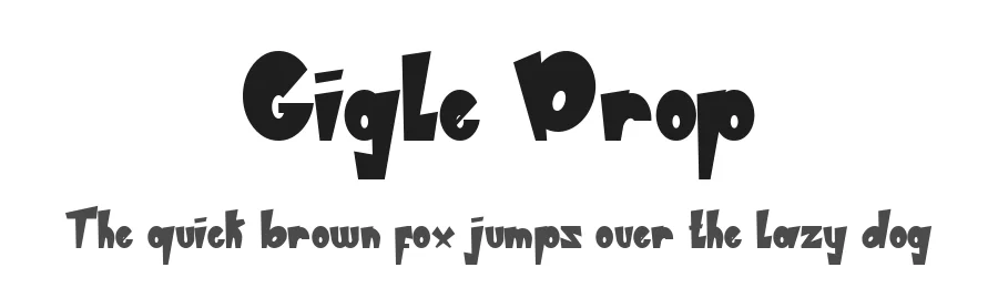 Gigle Drop by Nomlimofont — Display Font