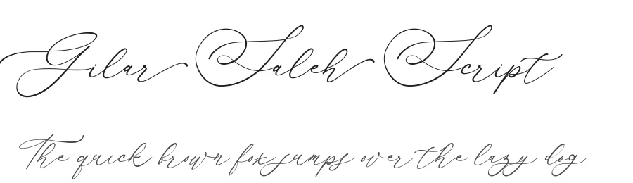 Gilar Saleh Script by Gilar Studio — Script Handwritten Font
