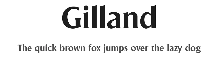 Gilland by Andreu Gallart Ruiviejo — Serif Font