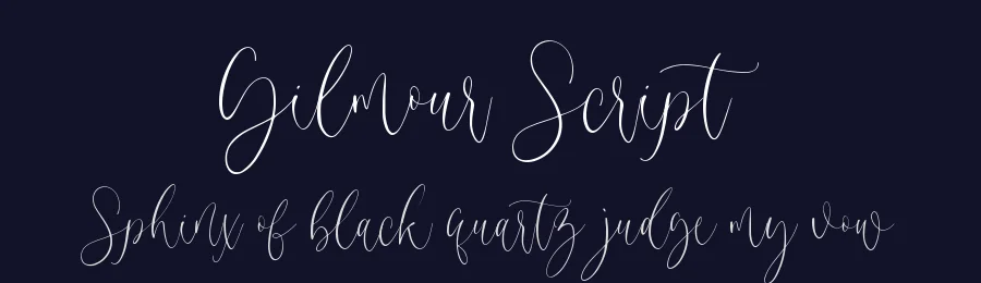Gilmour Script by Muhamad Yusron  Billah — Script Handwritten Font — thumbnail 2