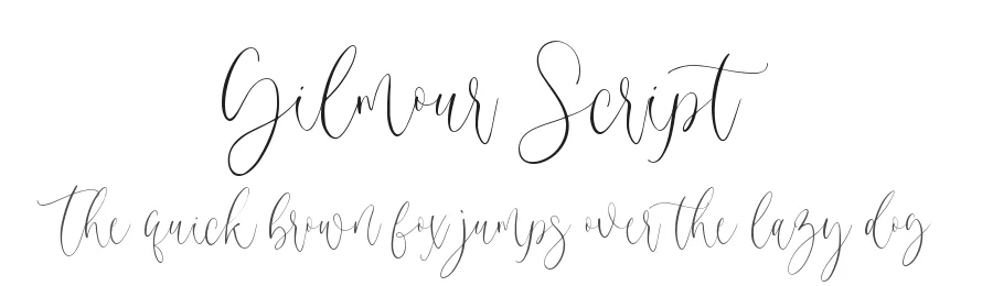 Gilmour Script by Muhamad Yusron  Billah — Script Handwritten Font