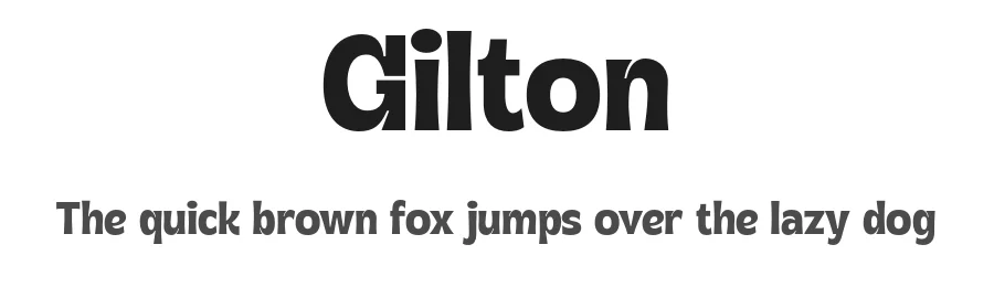 Gilton by Jolicia Type — Sans Serif Font