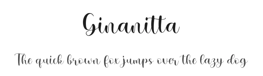 Ginanitta by Gatype — Script Handwritten Font