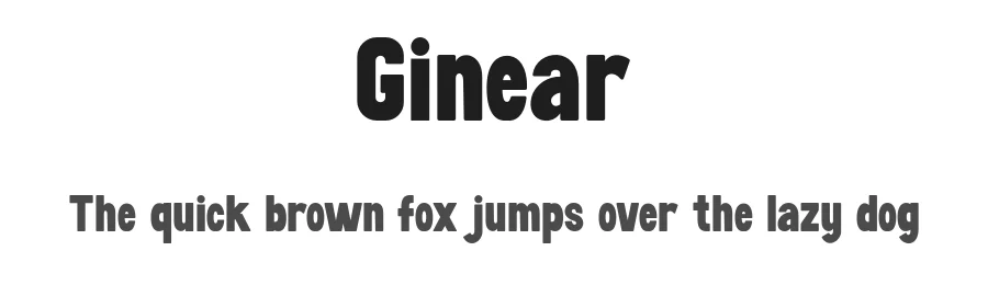 Ginear by Gabrielle Devina S — Display Font