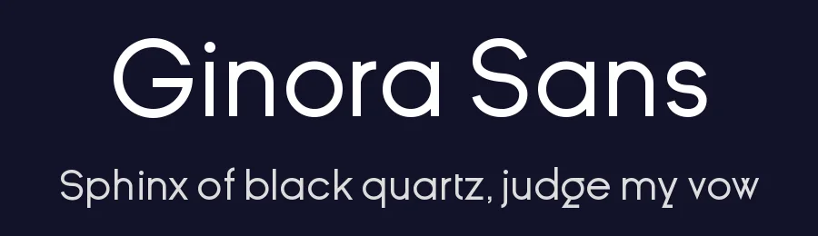 Ginora Sans — Sans Serif Font — thumbnail 2