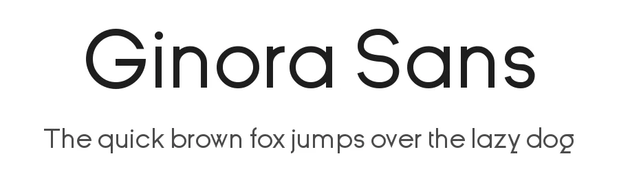 Ginora Sans — Sans Serif Font