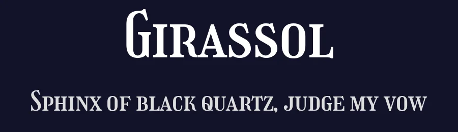 Girassol by Liam Spradlin — Serif Font — thumbnail 2