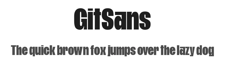 GitSans β Sans Serif Font
