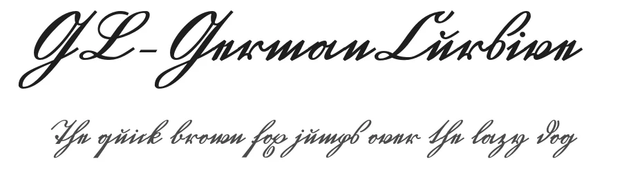 GL-GermanCursive by Gutenberg Labo — Script Handwritten Font