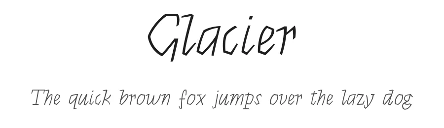 Glacier by Quentin Juhel — Script Handwritten Font