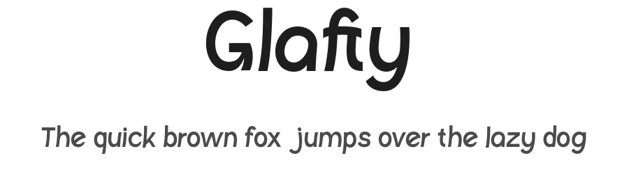 Glafty by Bakhrudin Ja'far — Sans Serif Font