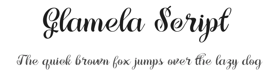 Glamela Script by Khaidir — Script Handwritten Font