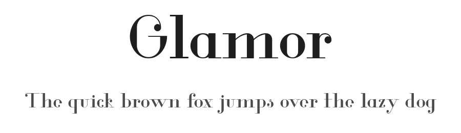 Glamor by Hendrick Rolandez — Serif Font