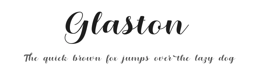 Glaston by Khaidir — Script Handwritten Font