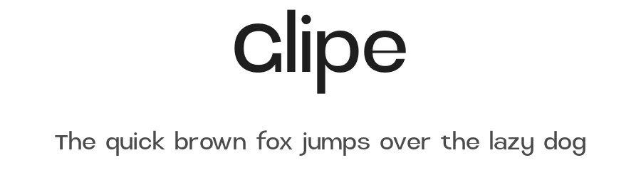 Glipe by Bakhrudin Ja'far — Sans Serif Font