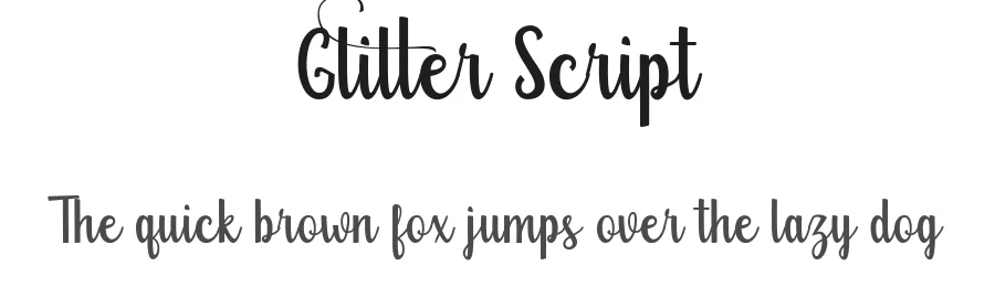 Glitter Script by Deniz86 — Script Handwritten Font