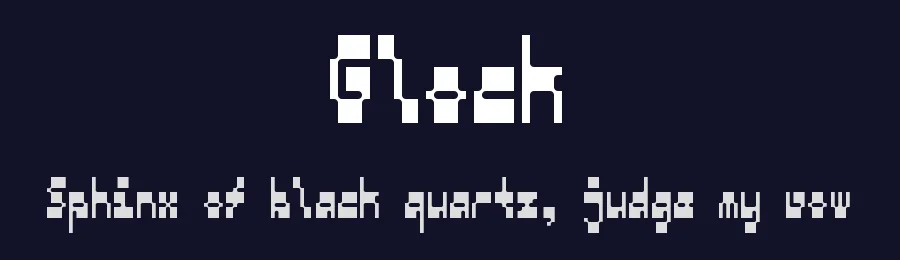 Glock by frongile — Display Font — thumbnail 2