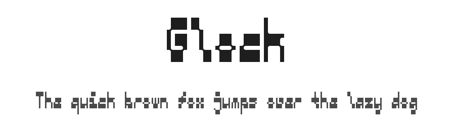 Glock by frongile — Display Font