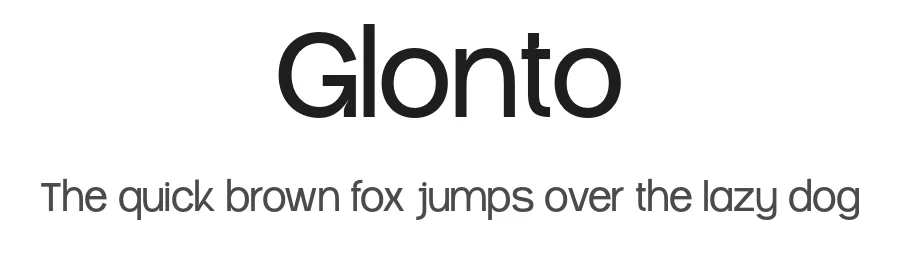 Glonto by Bakhrudin Ja'far — Sans Serif Font