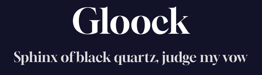 Gloock by Duarte Pinto — Serif Font — thumbnail 2