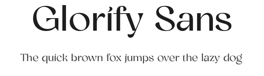 Glorify Sans by Letterhend Studio — Sans Serif Font