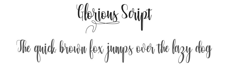 Glorious Script by Rtcreative — Script Handwritten Font