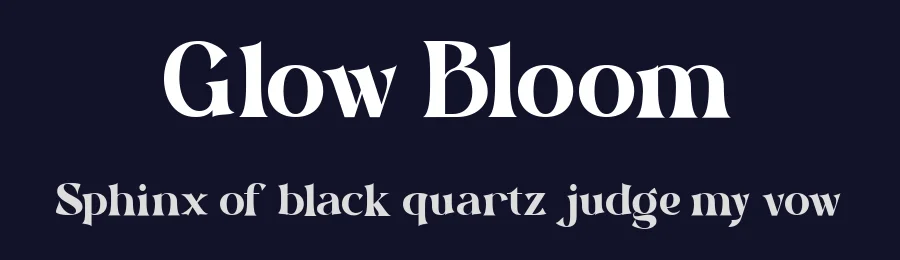 Glow Bloom by Akhmad Husain Rifa'i — Display Font — thumbnail 2