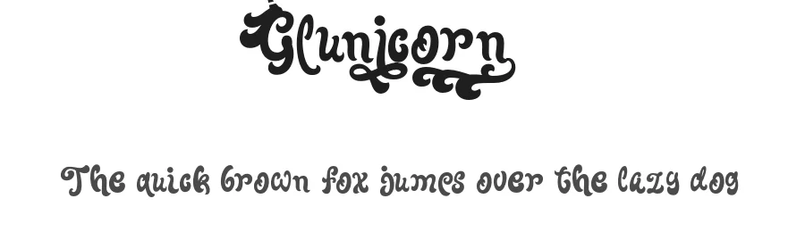 Glunicorn by Lettersweet — Script Handwritten Font