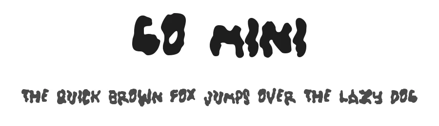 GO Mini by Olivia Hubli & Patrizia Bürkli — Display Font
