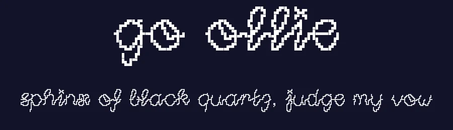 GO Ollie by Olivia Hubli & Patrizia Bürkli — Display Font — thumbnail 2