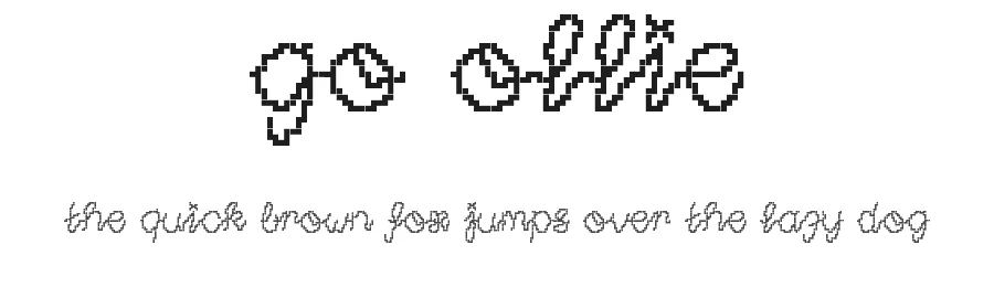 GO Ollie by Olivia Hubli & Patrizia Bürkli — Display Font