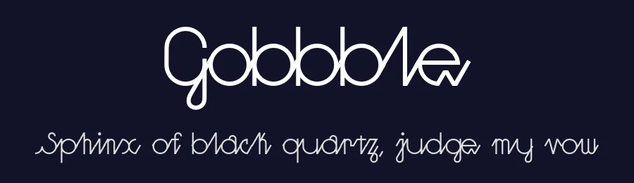 Gobbble by Simon Bretz | Lobbby24 — Script Handwritten Font — thumbnail 2