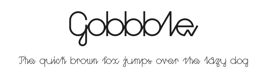 Gobbble by Simon Bretz | Lobbby24 — Script Handwritten Font