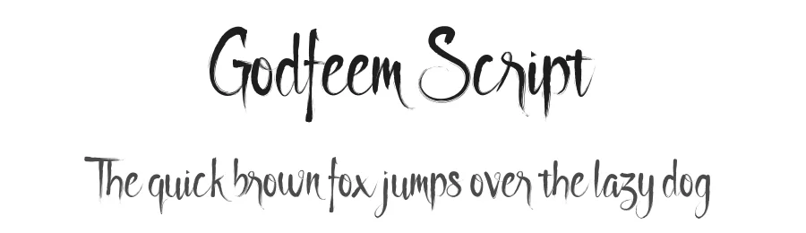 Godfeem Script by Alit Suarnegara — Script Handwritten Font