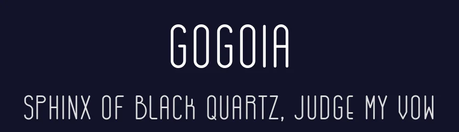 Gogoia by Alan de Sousa — Sans Serif Font — thumbnail 2