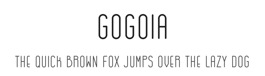 Gogoia by Alan de Sousa — Sans Serif Font