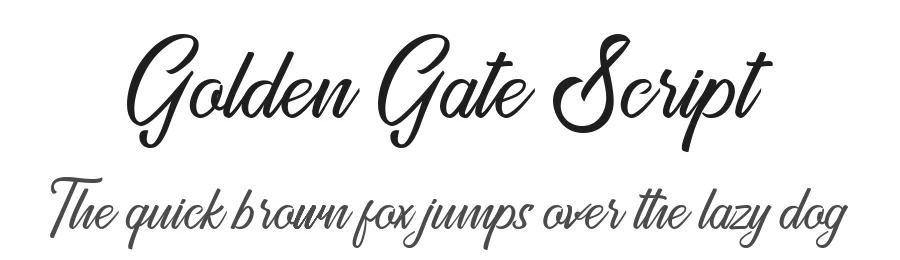 Golden Gate Script by Rivo Dwi Adriansyah — Script Handwritten Font