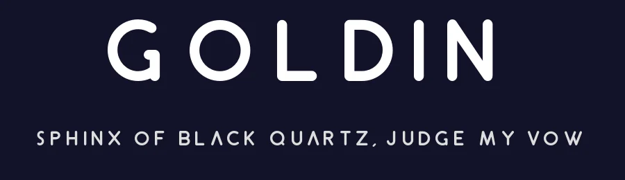 Goldin by Fabian Korn — Display Font — thumbnail 2