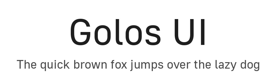 Golos UI by A.Korolkova, Vitaly Kuzmin — Sans Serif Font