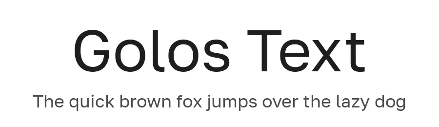 Golos Text by A.Korolkova, Vitaly Kuzmin — Sans Serif Font