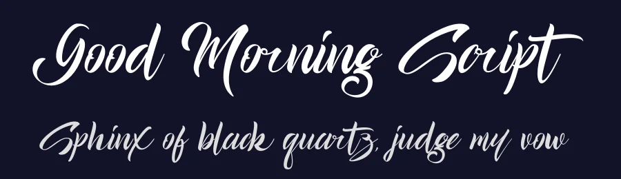 Good Morning Script — Script Handwritten Font — thumbnail 2