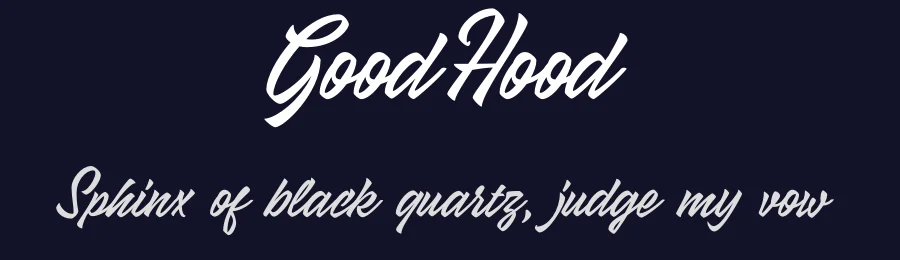 GoodHood by Eduard Felegeanu — Script Handwritten Font — thumbnail 2