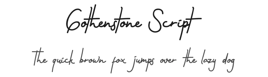 Gothenstone Script by Fajry Al Fatih — Script Handwritten Font