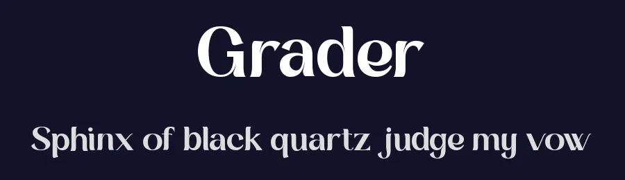 Grader by Akhmad Husain Rifa'i — Sans Serif Font — thumbnail 2